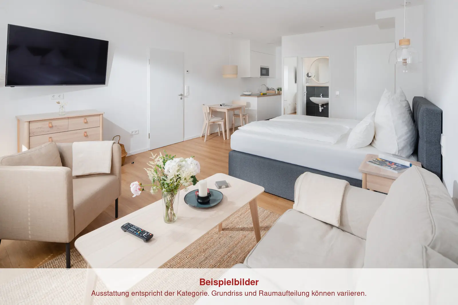 1-Raum Apartment – Ferienwohnung Norderney im skandinavischen Design