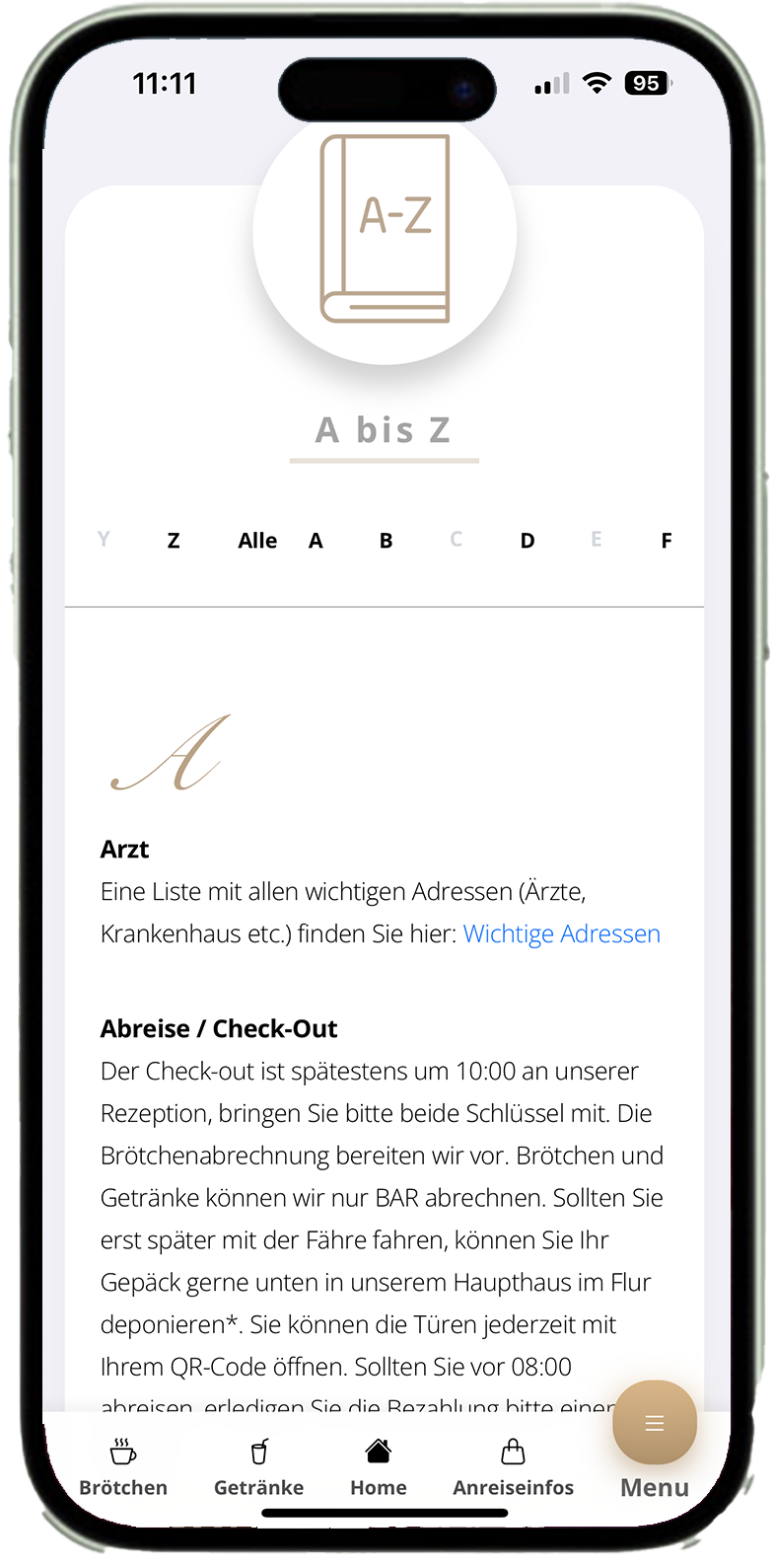 A-Z Informationen